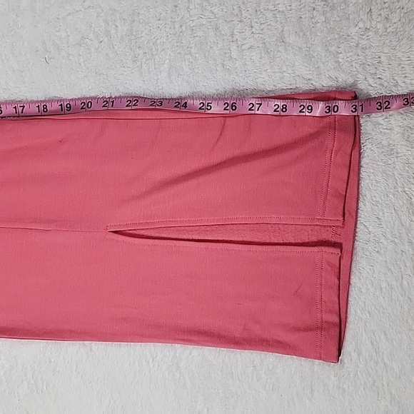 Talulah Super Soft Pink Split Hem Wide Leg Sweatpants With Pockets - Picture 8 of 14